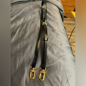 Louis Vuitton Black Adjustable Purse Strap